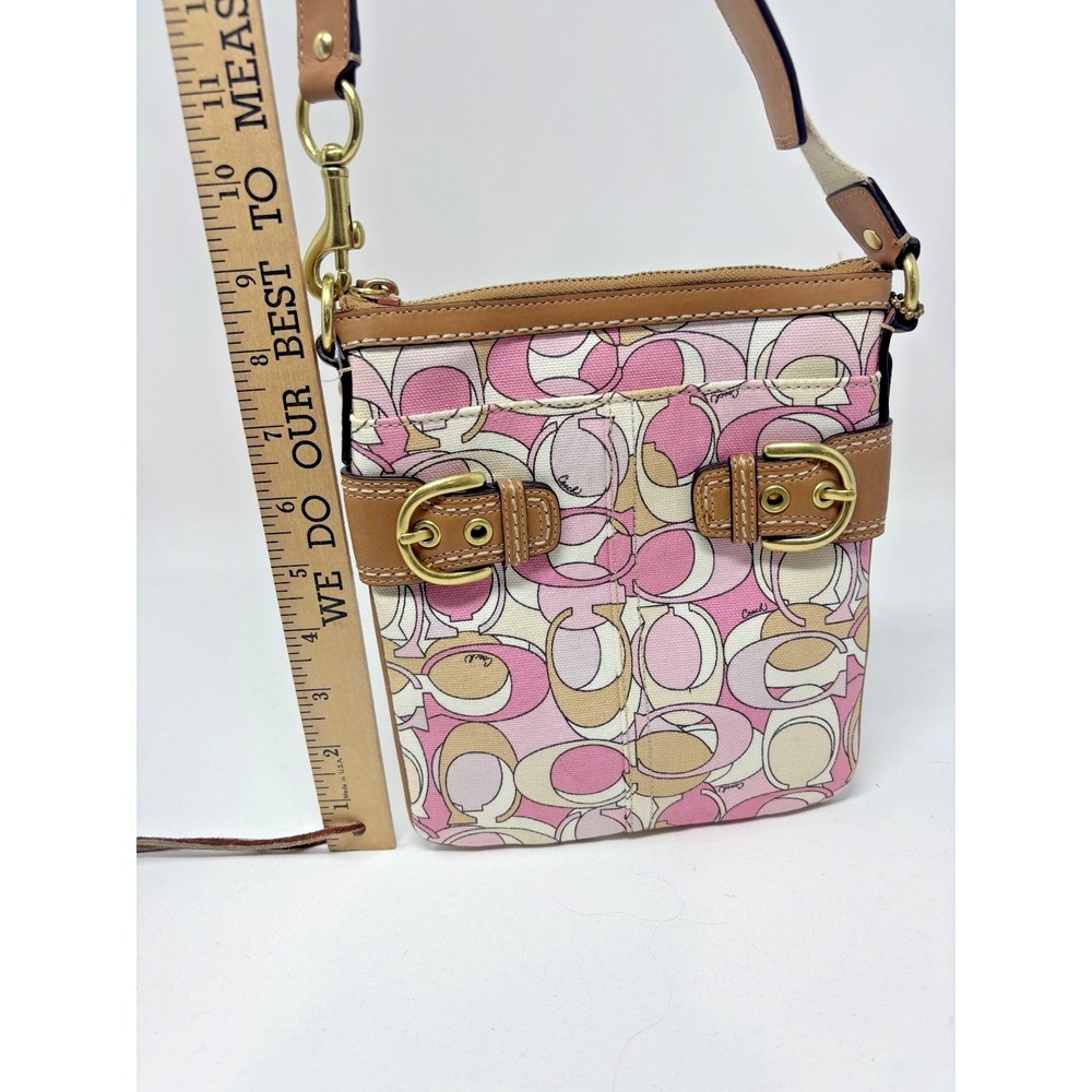 Vintage Y2K Coach‎ Soho Swingpack Crossbody Pastel Optic Print #41309 - Picture 2 of 4
